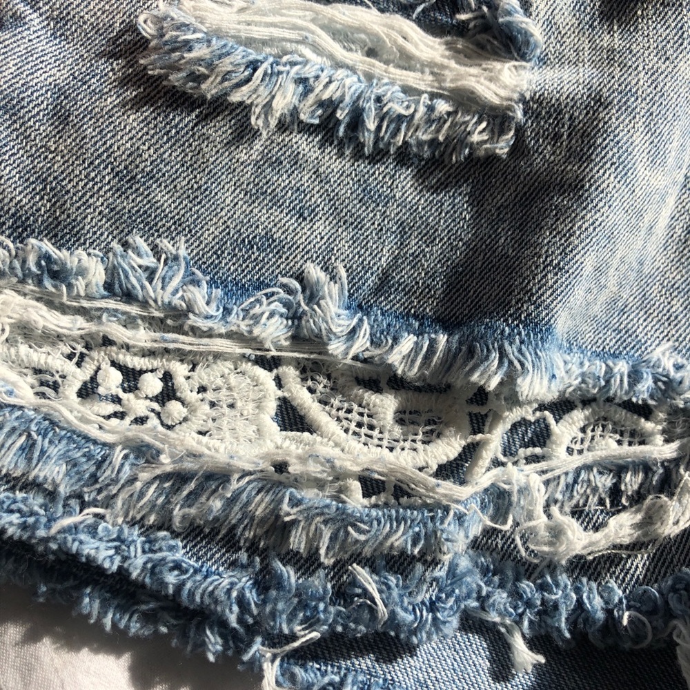 Denim shorts